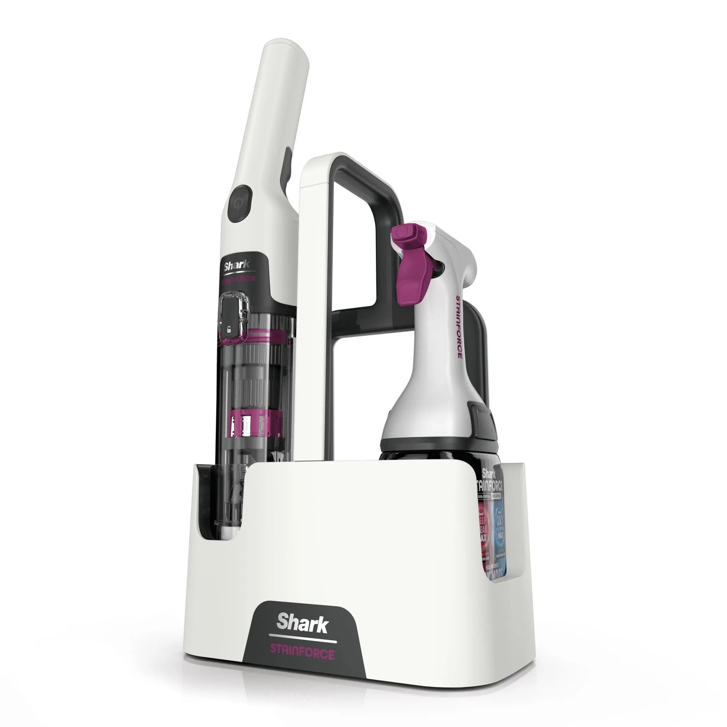 Shark StainForce Cordless Spot Cleaner, Portable Bagless Stain Remover with Self-Cleaning Function, HX100